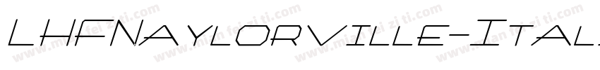 LHFNaylorville-Itali字体转换