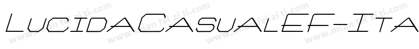 LucidaCasualEF-Itali字体转换