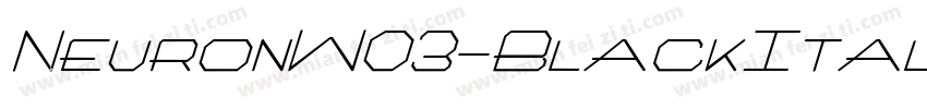 NeuronW03-BlackItali字体转换