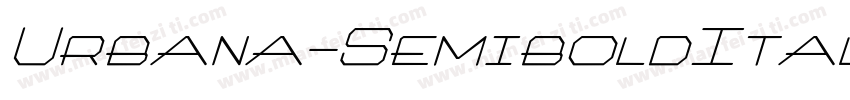 Urbana-SemiboldItali字体转换