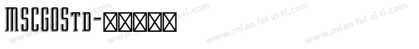 MSCGOStd字体转换