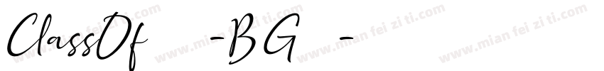 ClassOf74-BG3字体转换