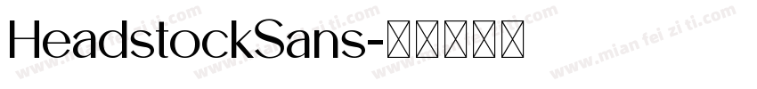 HeadstockSans字体转换
