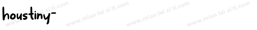 houstiny字体转换
