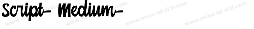 Script-Medium字体转换
