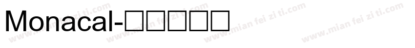 Monacal字体转换