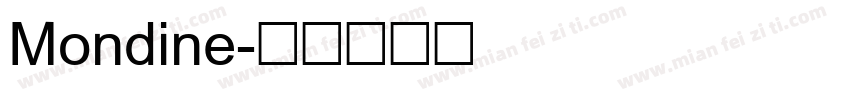 Mondine字体转换