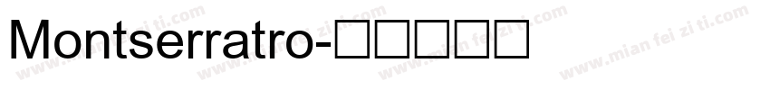 Montserratro字体转换
