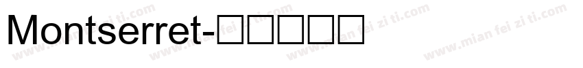Montserret字体转换