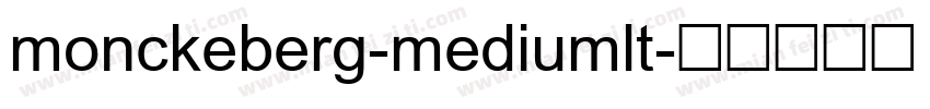 monckeberg-mediumlt字体转换