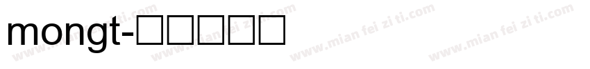 mongt字体转换