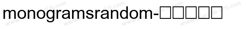 monogramsrandom字体转换