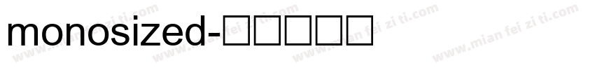 monosized字体转换