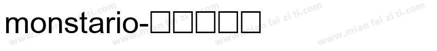 monstario字体转换