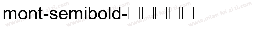 mont-semibold字体转换