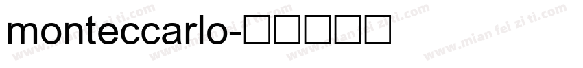 monteccarlo字体转换