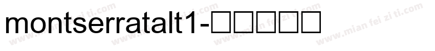 montserratalt1字体转换