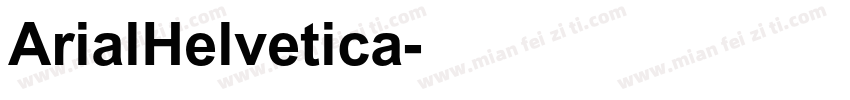 ArialHelvetica字体转换