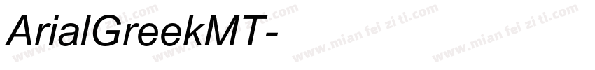 ArialGreekMT字体转换