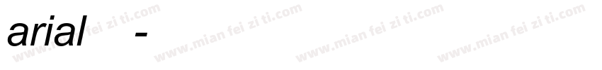 arial中文字体字体转换