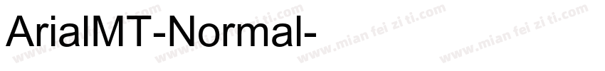 ArialMT-Normal字体转换