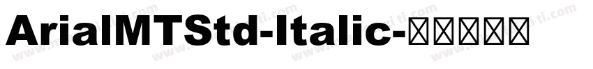 ArialMTStd-Italic字体转换