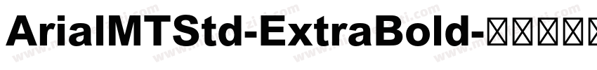 ArialMTStd-ExtraBold字体转换