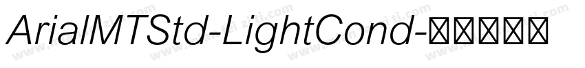 ArialMTStd-LightCond字体转换