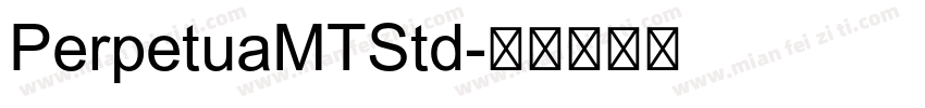 PerpetuaMTStd字体转换