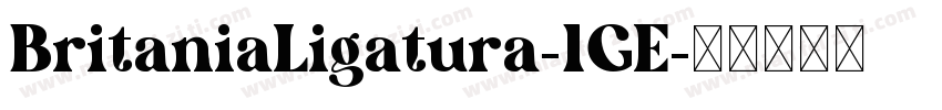 BritaniaLigatura-1GE字体转换