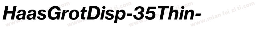 HaasGrotDisp-35Thin字体转换