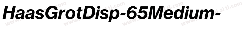 HaasGrotDisp-65Medium字体转换