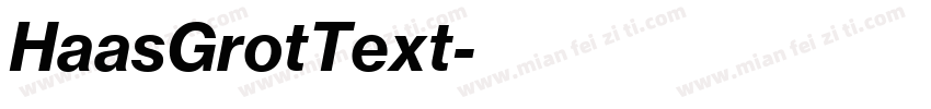 HaasGrotText字体转换