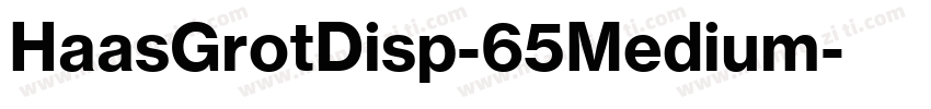 HaasGrotDisp-65Medium字体转换