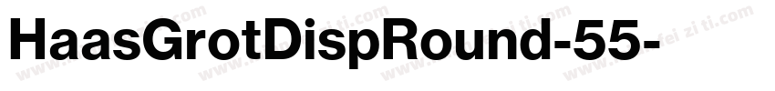 HaasGrotDispRound-55字体转换