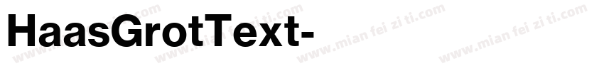 HaasGrotText字体转换