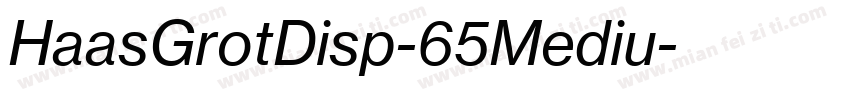 HaasGrotDisp-65Mediu字体转换