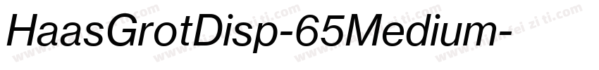 HaasGrotDisp-65Medium字体转换