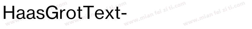 HaasGrotText字体转换