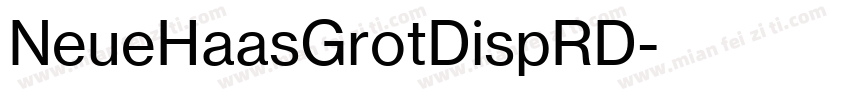 NeueHaasGrotDispRD字体转换