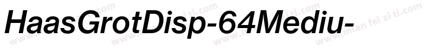 HaasGrotDisp-64Mediu字体转换