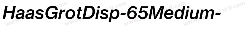 HaasGrotDisp-65Medium字体转换