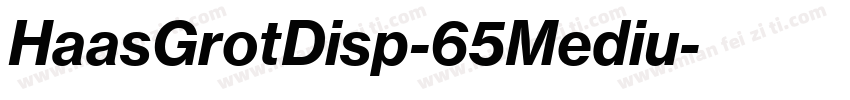 HaasGrotDisp-65Mediu字体转换