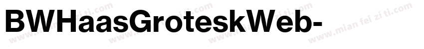 BWHaasGroteskWeb字体转换
