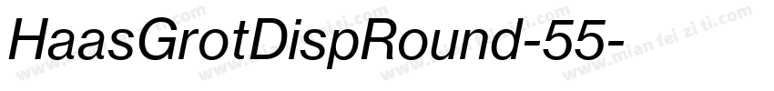 HaasGrotDispRound-55字体转换