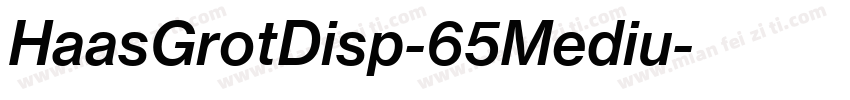HaasGrotDisp-65Mediu字体转换