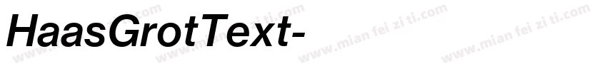 HaasGrotText字体转换