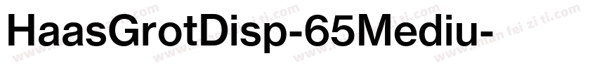 HaasGrotDisp-65Mediu字体转换