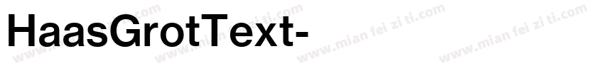 HaasGrotText字体转换