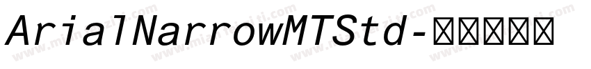 ArialNarrowMTStd字体转换